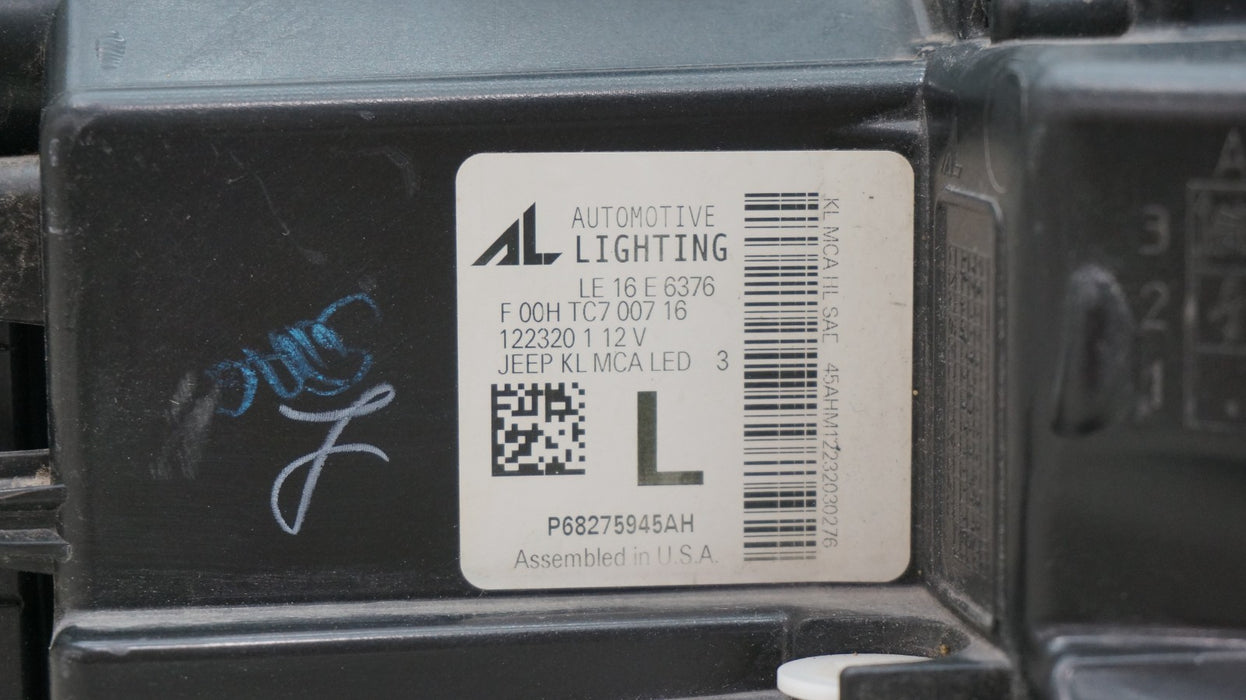 2019-2023 JEEP CHEROKEE FRONT LEFT DRIVER SIDE LED HEADLIGHT OEM
