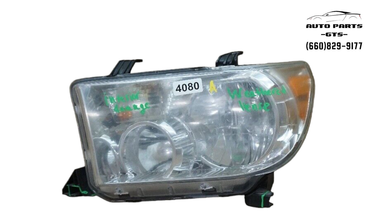2007-2017 TOYOTA SEQUOIA TUNDRA LH LEFT DRIVER SIDE HEADLIGHT OEM