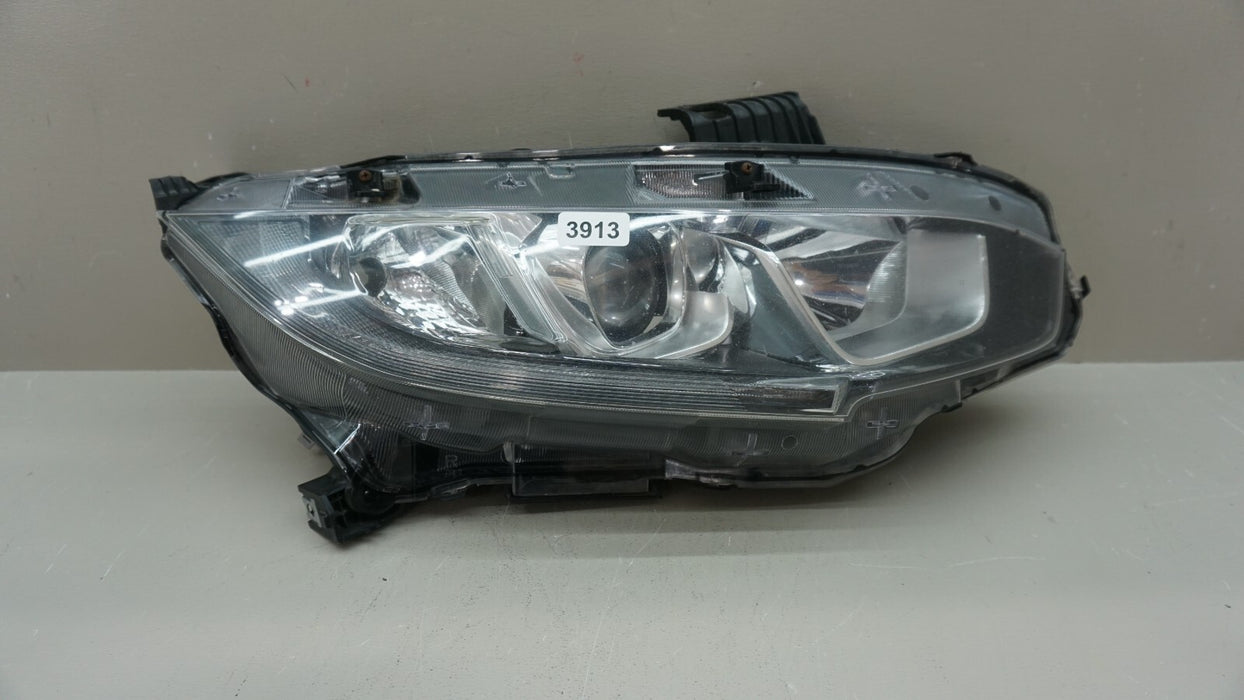 2016-2018 HONDA CIVIC FRONT RH RIGHT PASSENGER SIDE HALOGEN HEADLIGHT OEM
