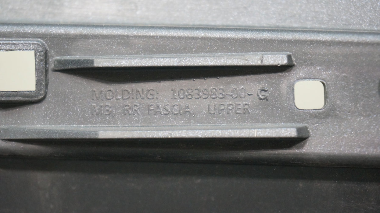 2017-2023 TESLA MODEL 3 REAR BUMPER COVER 108398300G OEM