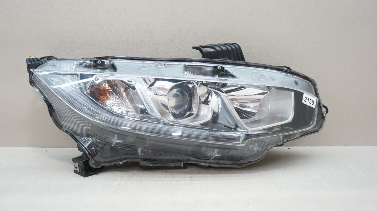 2016-2019 HONDA CIVIC FRONT RIGHT PASSENGER SIDE HALOGEN HEADLIGHT OEM