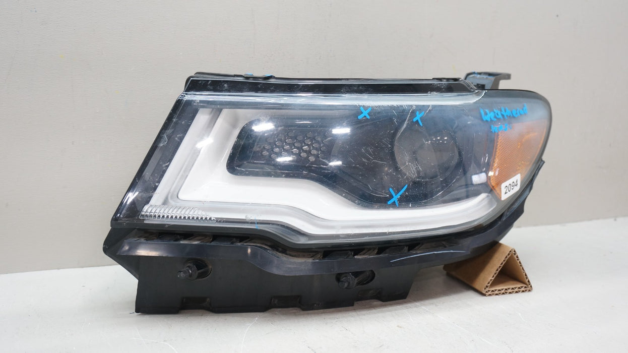 2017-2021 JEEP COMPASS FRONT LEFT DRIVERS SIDE XENON HID W/LED HEADLIGHT OEM