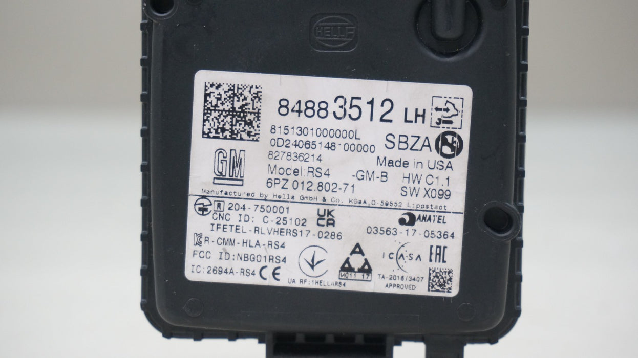 2021-2025 CADILLAC CT-4 REAR LEFT SIDE BLIND SPOT RADAR SENSOR MODULE 84883512