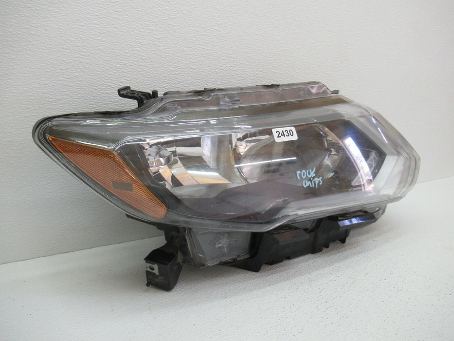 2017-2019 NISSAN ROGUE RIGHT PASSENGER SIDE HEADLIGHT HEADLAMP HALOGEN OEM