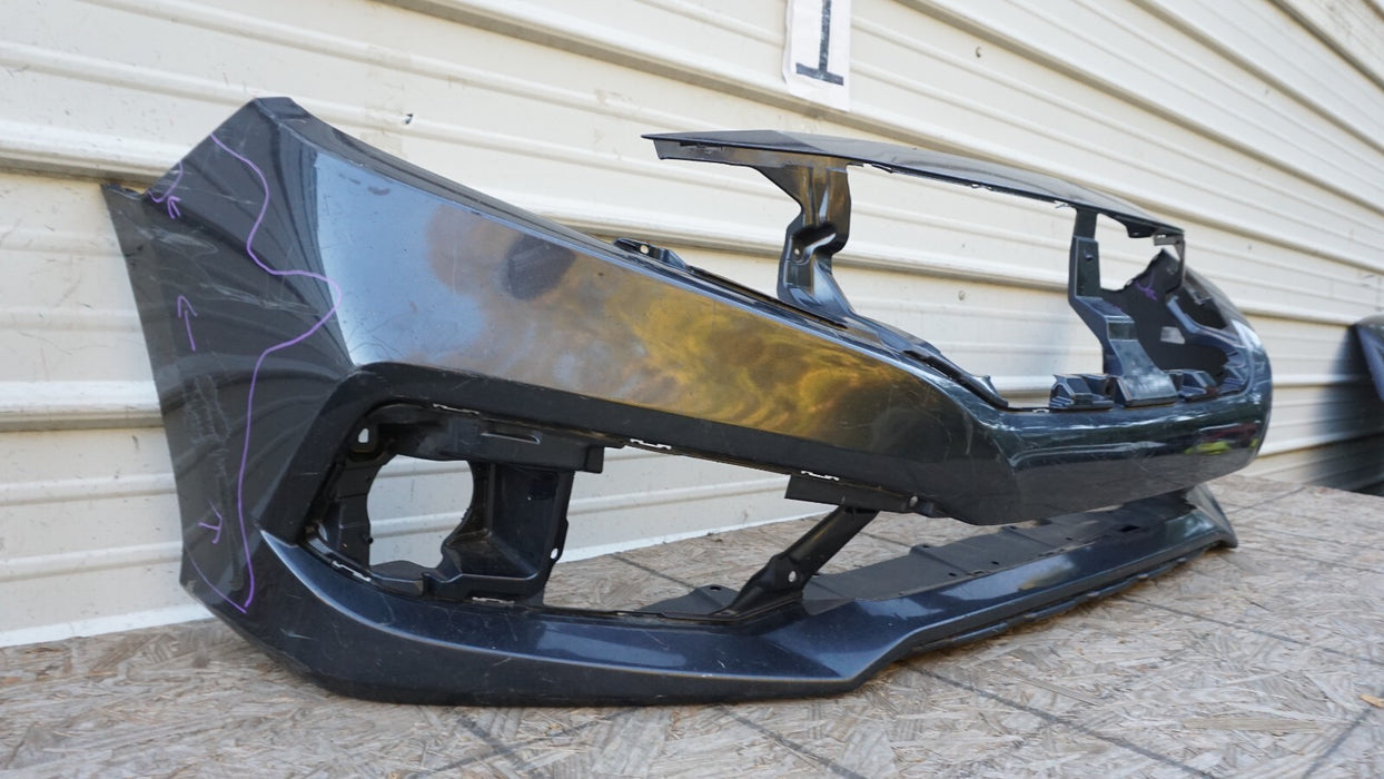 2019-2020 HONDA CIVIC SEDAN SPORT CVT FRONT BUMPER COVER OEM 19 20