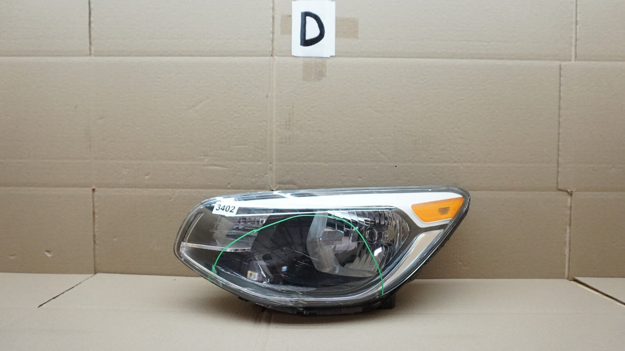 2014-2016 KIA SOUL FRONT LEFT DRIVERS SIDE HEADLIGHT HALOGEN OEM 14 15 16