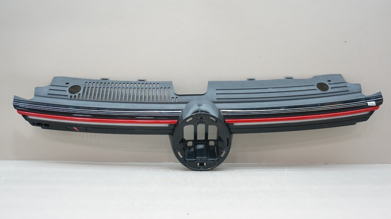 2020-2024 VOLKSWAGEN GOLF GTI FRONT UPPER GRILLE WITH LIGHTS OEM 5H0853653