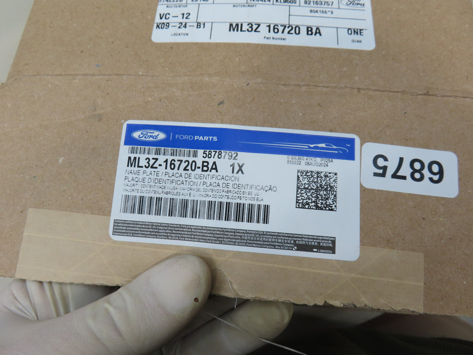 2021-2023 FORD F150 F-150 XLT LEFT DRIVER FENDER VENT NAMEPLATE OEM