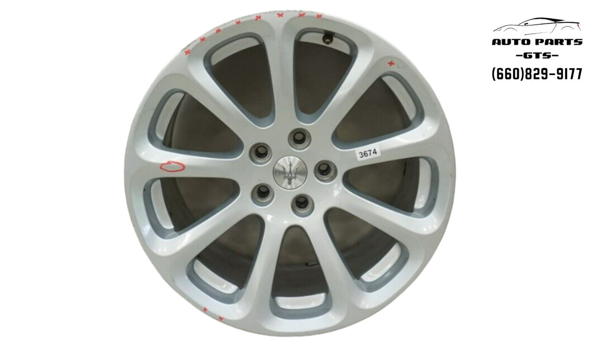 2006-2012 MASERATI QUATTROPORTE REAR WHEEL RIM 9 SPOKE 19X10.5 19" OEM 193841