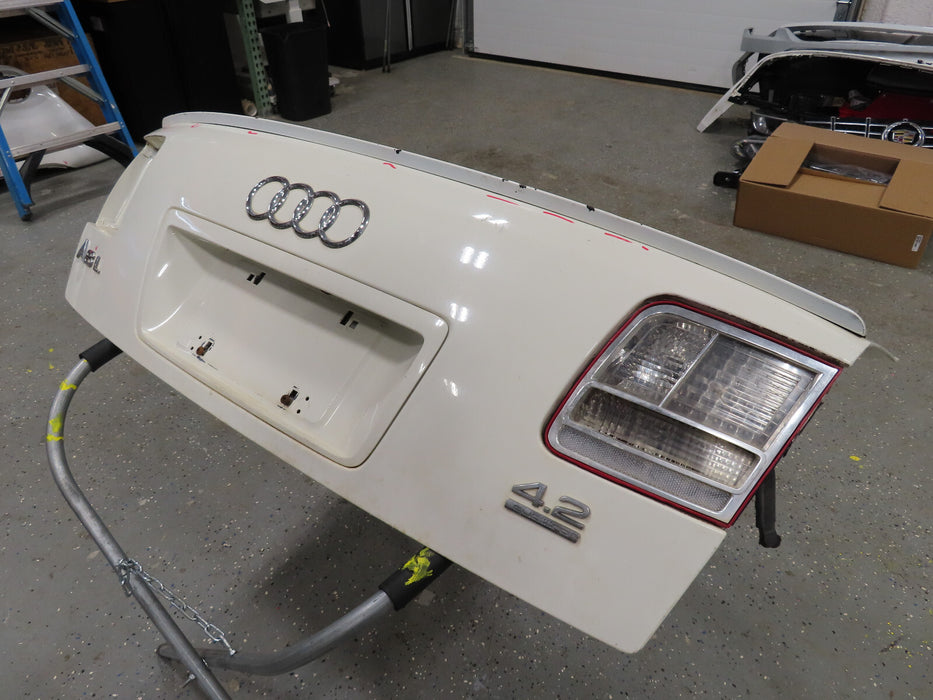 2004 2005 2006 2007 AUDI A8 L REAR TRUNK LIP SHELL OEM
