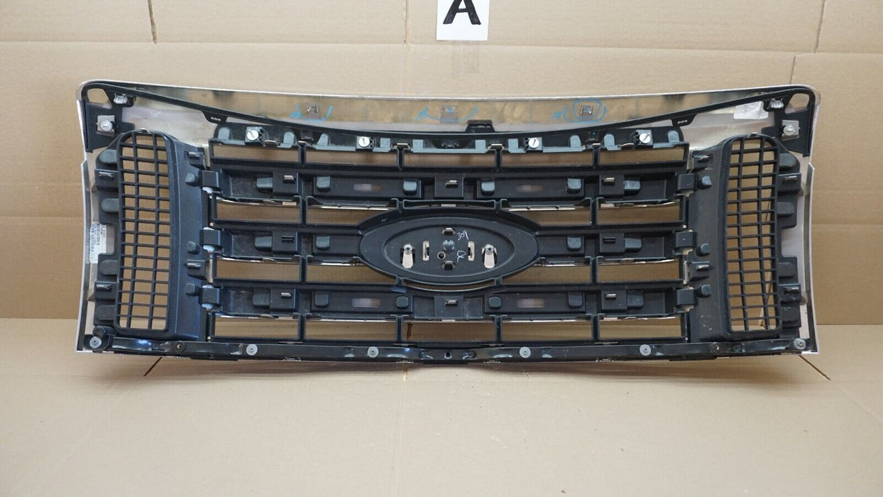 2010 - 2012 FORD F-150 F150 FRONT BUMPER UPPER RADIATOR GRILLE GRILL CHROME OEM