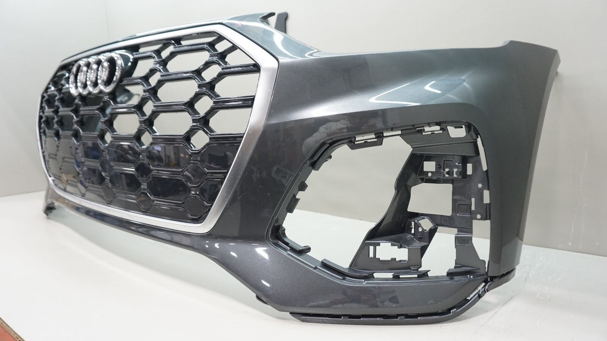 2021-2023 AUDI Q5 FRONT BUMPER COVER W/ GRILLE GRILL EMBLEM BADGE OEM 80A807437P