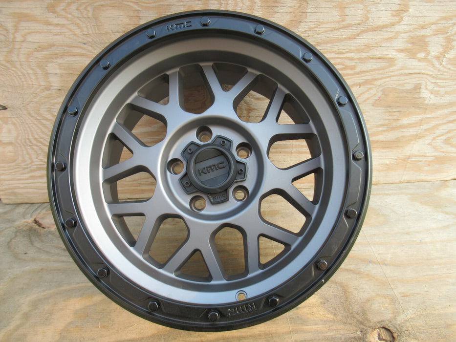 KMC KM535 Grenade Off-Road 17x9 Matte Gray Custom Wheel RIM