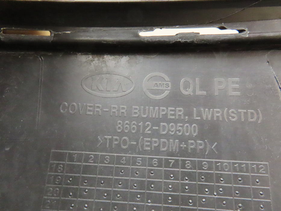 2020-2022 KIA SPORTAGE REAR LOWER BUMPER COVER VALANCE OEM