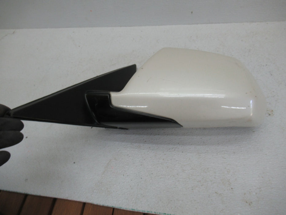 2008-2014 CADILLAC CTS FRONT LEFT DRIVER SIDE DOOR REAR VIEW MIRROR WHITE OEM