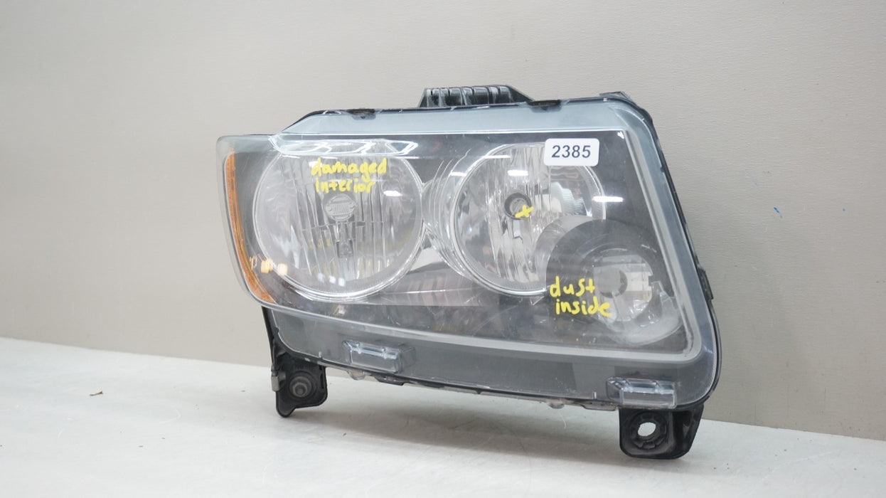 2011-2013 JEEP GRAND CHEROKEE FRONT RIGHT HALOGEN BLACK HEADLIGHT OEM