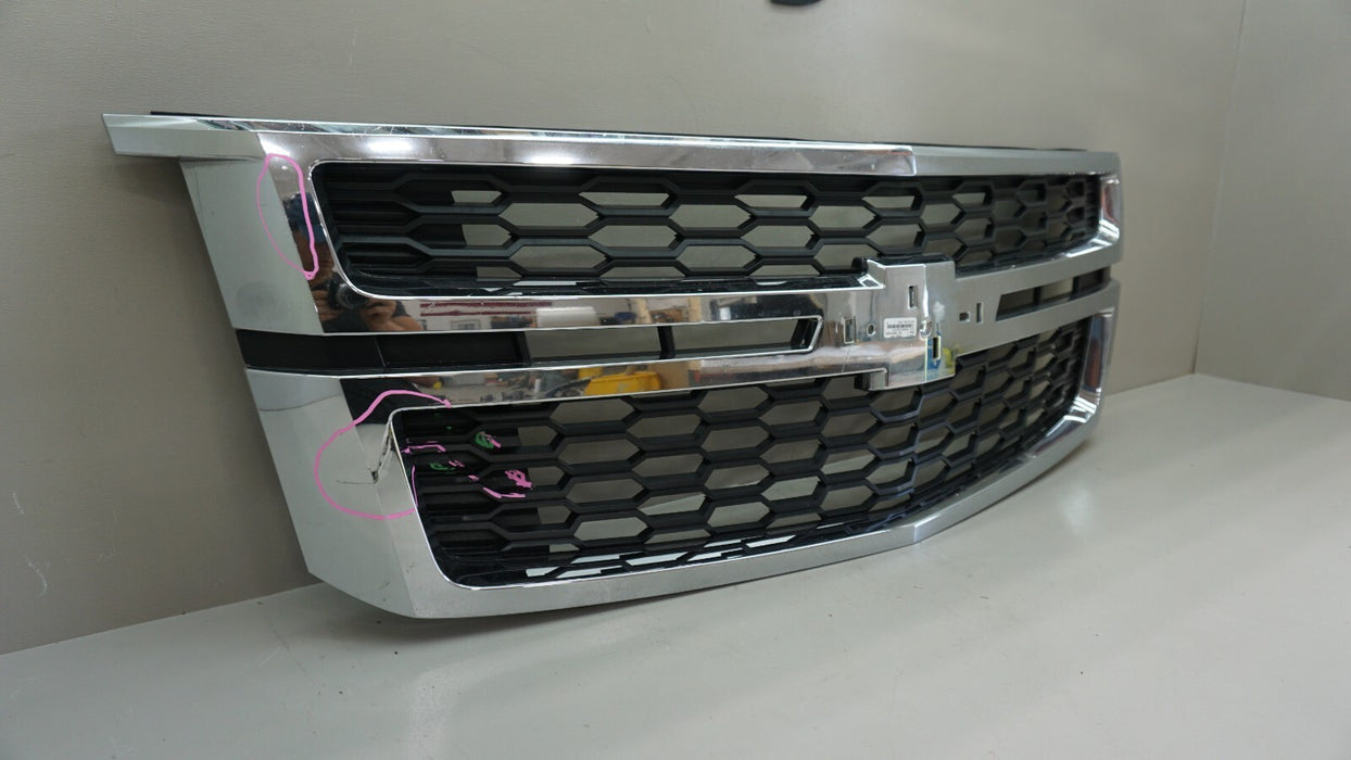 2015-2020 CHEVROLET TAHOE SUBURBAN FRONT BUMPER RADIATOR GRILLE OEM 23440914
