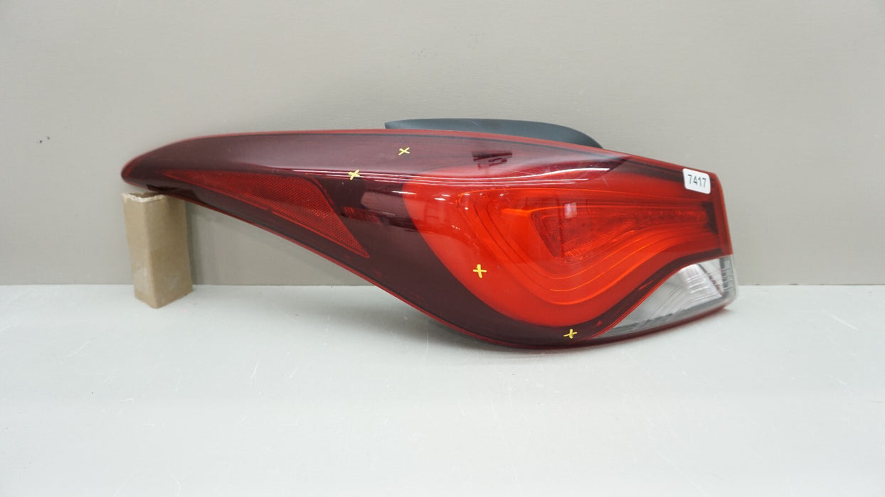 2014-2016 HYUNDAI ELANTRA REAR LH LEFT DRIVER SIDE OUTER TAIL LIGHT OEM