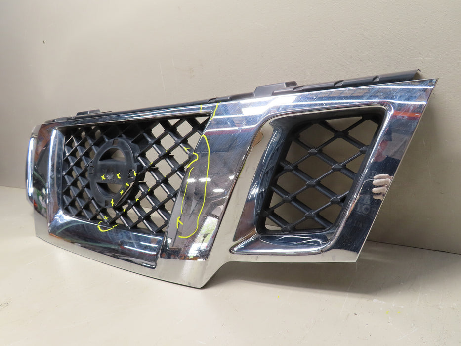 2009-2017 NISSAN FRONTIER FRONT UPPER RADIATOR GRILLE GRILL OEM, P#62310-ZL00B