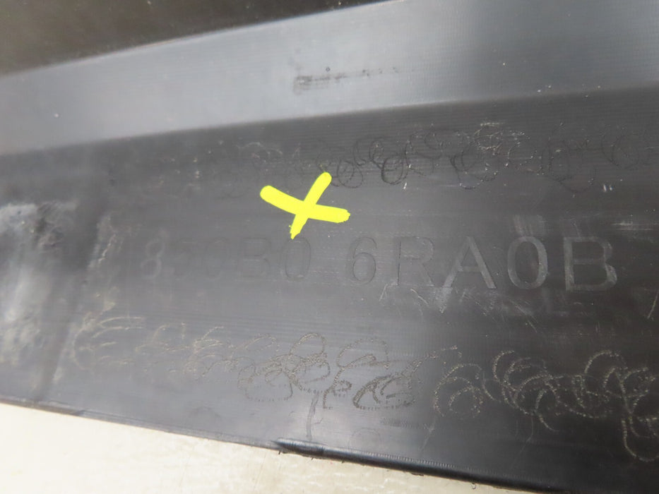 2021 NISSAN ROGUE PLATINUM S SL SV REAR LOWER BUMPER COVER PANEL OEM 850B0-6RA0B