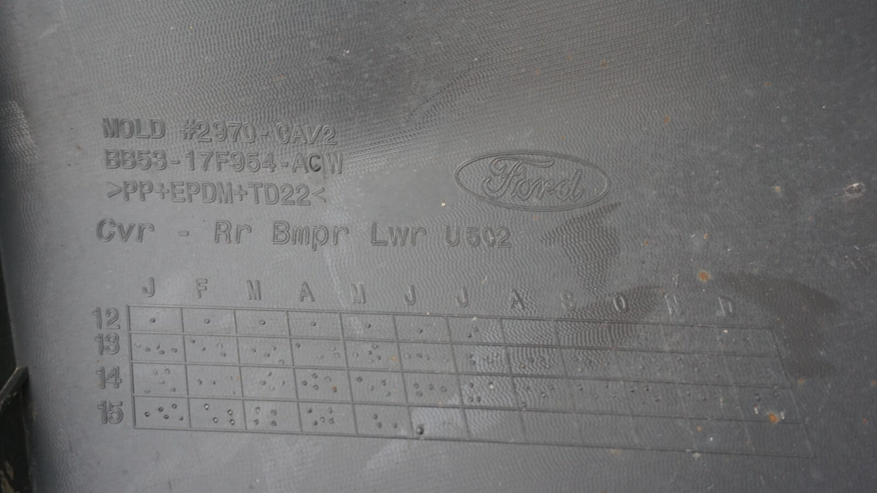 2011 - 2015 FORD EXPLORER REAR BUMPER COVER PANEL PLASTIC BB53-17F954-ACW OEM