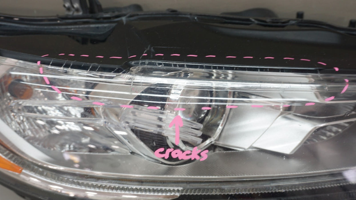 2017-2020 FORD FUSION FRONT RH RIGHT PASSENGER SIDE HALOGEN W LED HEADLIGHT OEM