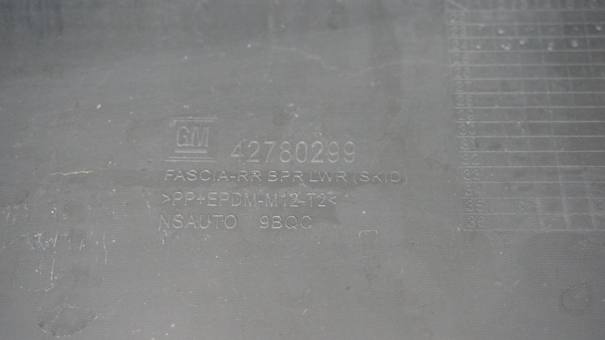 2024-2025 CHEVROLET TRAX REAR LOWER BUMPER VALANCE COVER OEM 42780299