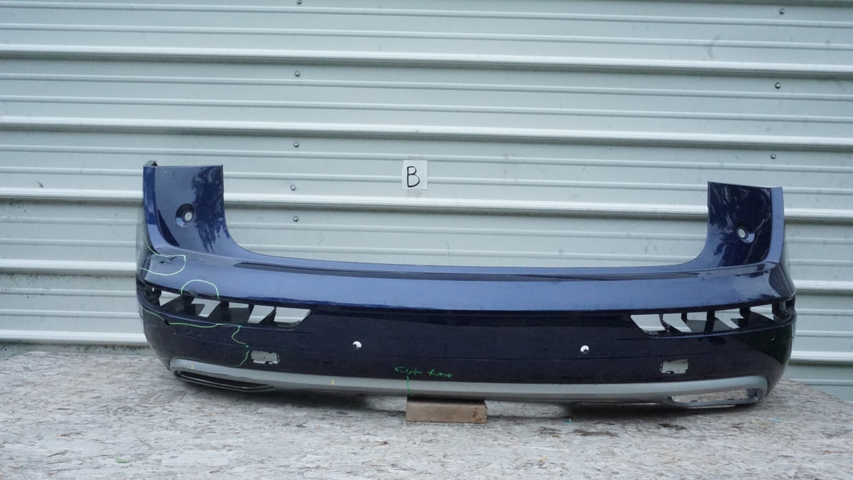 2018-2020 AUDI Q5 REAR BUMPER COVER PANEL W/ VALANCE ASSEMBLY 80A807385 OEM