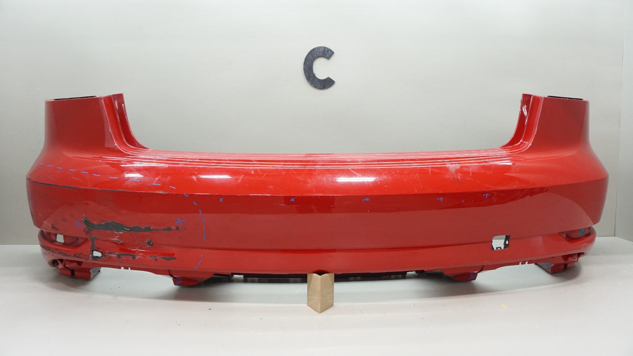 2017-2018 AUDI A3 REAR BUMPER COVER W/ SENSOR HOLES 8V5807511F OEM 17 18
