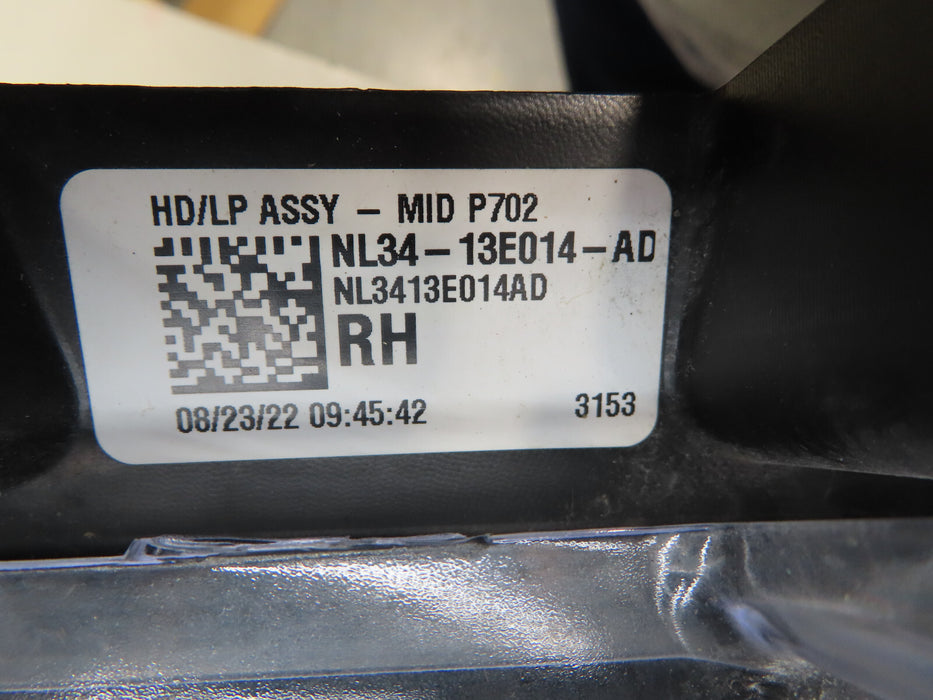 2021-2023 FORD F-150 FRONT RIGHT PASSENGER HEADLIGHT QUAD LED OEM NL34-13E014-AD