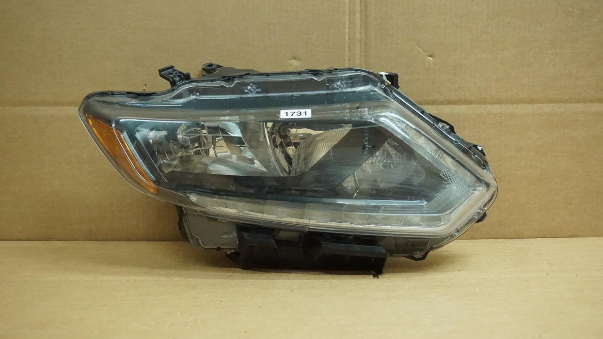 2017-2019 NISSAN ROGUE FRONT RIGHT PASSENGER SIDE HEADLIGHT HEADLAMP HALOGEN OEM