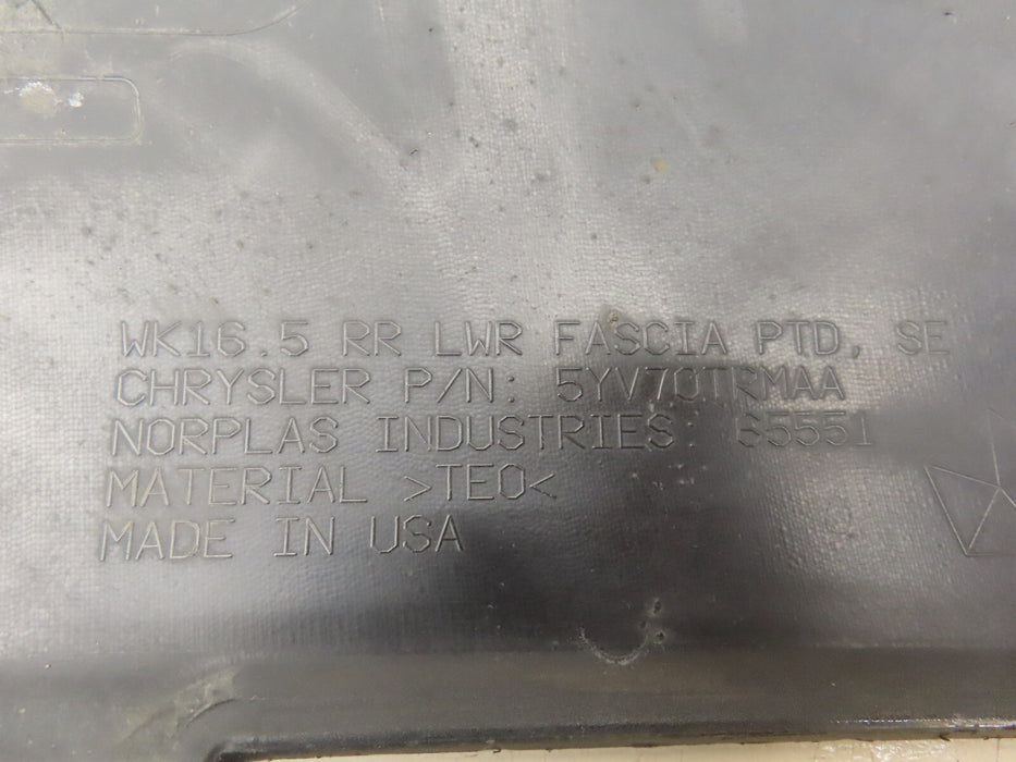 2011-2020 JEEP GRAND CHEROKEE REAR BUMPER LOWER COVER VALANCE OEM 5YV70TRMAA