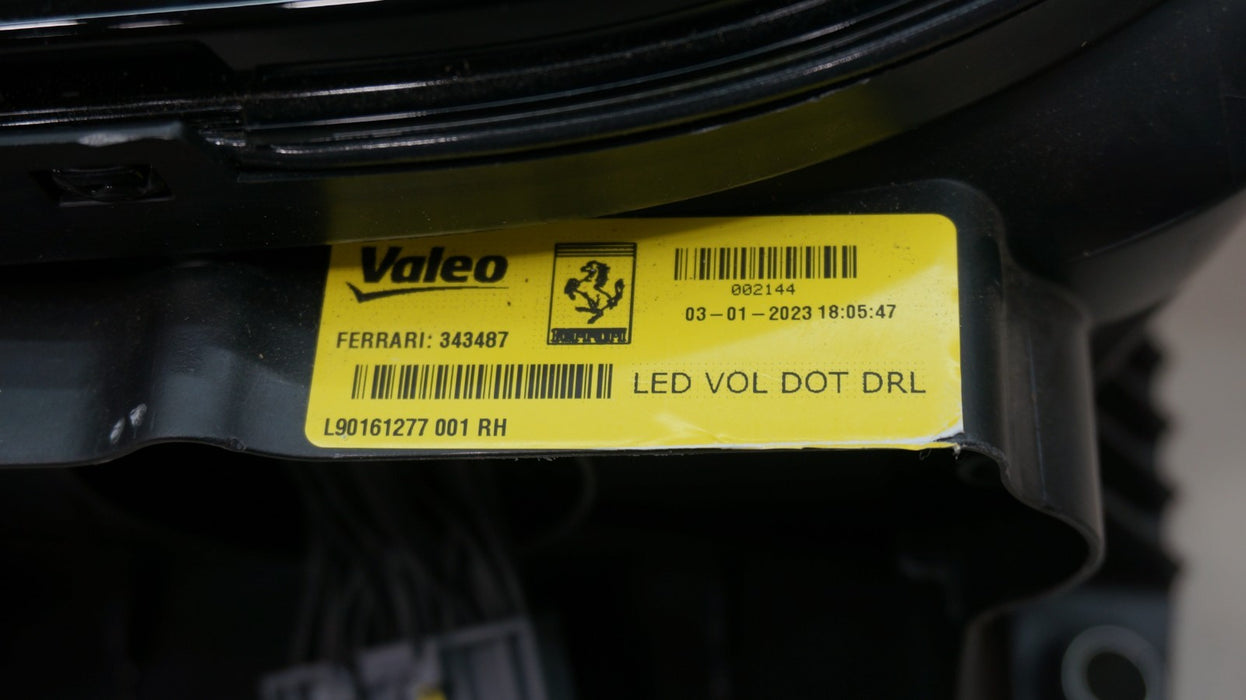 2018-2024 FERRARI PORTAFINO F164 FRONT RIGHT PASSENGER SIDE LED HEADLIGHT OEM