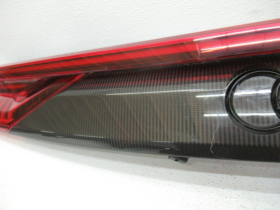2019 2020 2021 AUDI Q8 RS Q8RS CENTER BRAKE TAIL LIGHT LED CARBON FIBER LAMP OEM