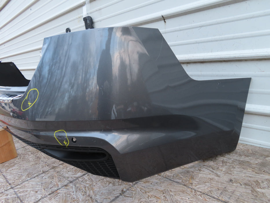 2019 2020 NISSAN ALTIMA REAR BUMPER COVER OEM W/LOWER VALANCER W/SENSOR HOLES