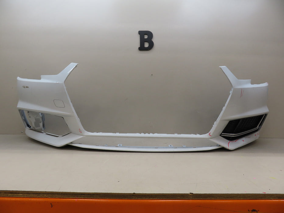 2017 2018 2019 AUDI A4 B9 S-LINE FRONT BUMPER COVER OEM 8W0807437