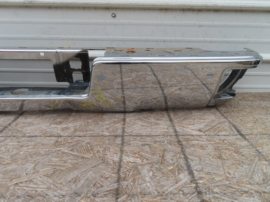 2014-2018 GMC SIERRA 1500 REAR BUMPER COVER CHROME W/ SENSOR HOLES OEM