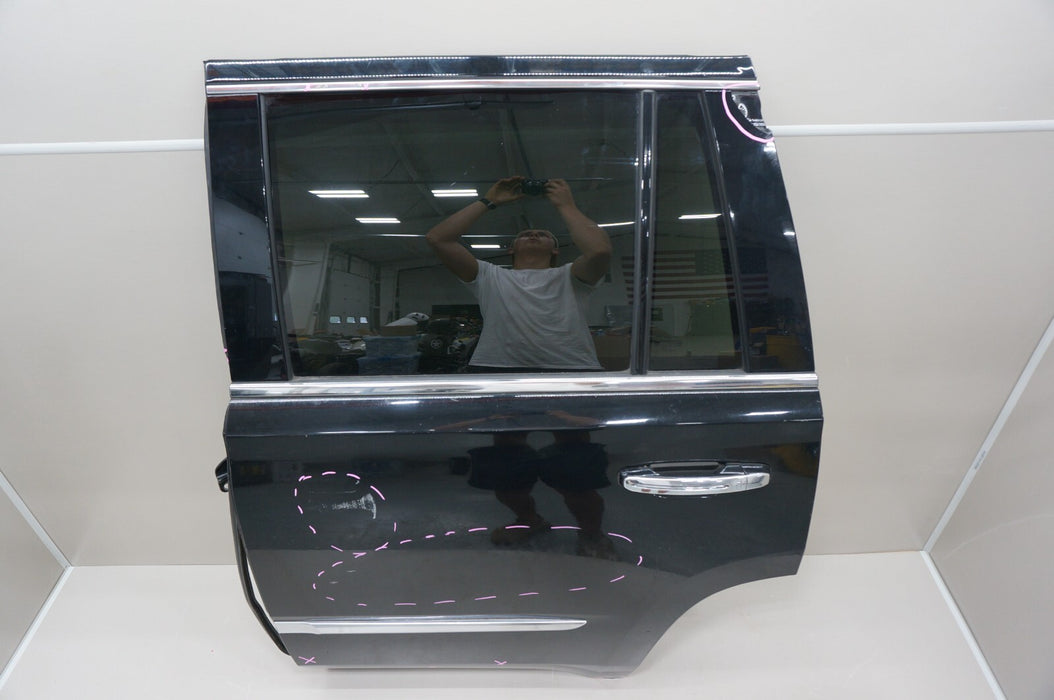 2015-2020 CADILLAC ESCALADE REAR LEFT DRIVERS SIDE DOOR PANEL W/ INNER TRIM OEM