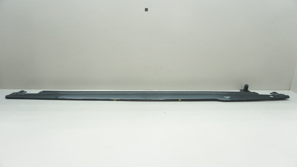 2018+ BENTLEY GT CARBON FIBER LEFT DRIVER SIDE SILL TRIM SKIRT 3SD071995