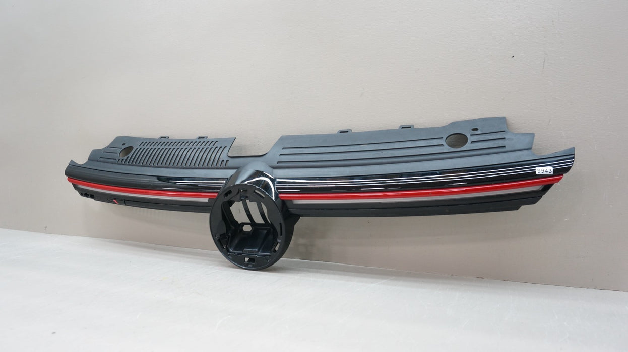 2020-2024 VOLKSWAGEN GOLF GTI FRONT UPPER GRILLE WITH LIGHTS OEM 5H0853653