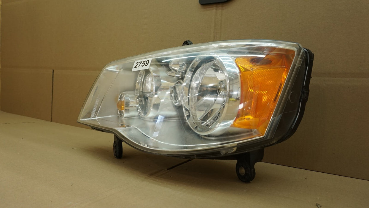 2008-2016 CHRYSLER TOWN & COUNTRY LEFT DRIVER SIDE HEADLIGHT HALOGEN OEM