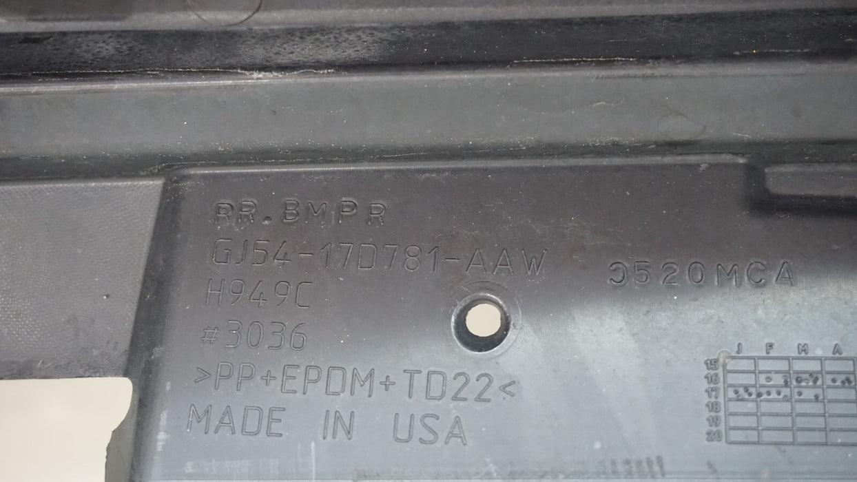 2017-2019 FORD ESCAPE 4DR SUV REAR BUMPER COVER PANEL OEM GJ54-17D781