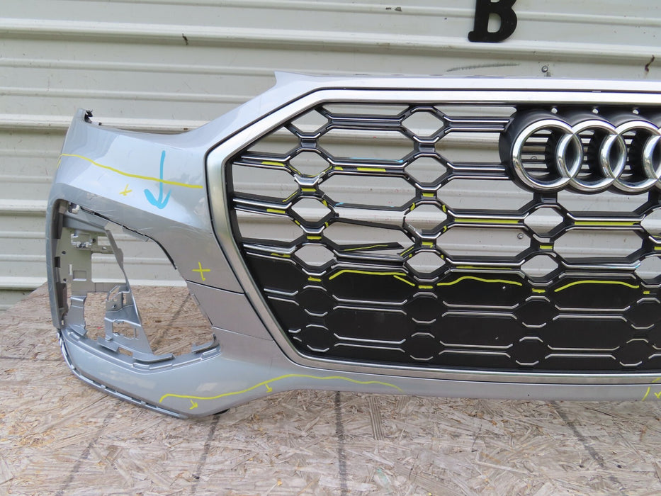 2021-2022 AUDI Q5 SUV FRONT BUMPER COVER W/ GRILLE GRILL EMBLEM OEM 80A807437P