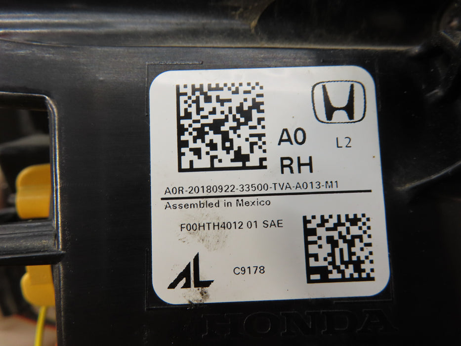 2018-2022 HONDA ACCORD REAR RIGHT PASSENGER SIDE TAIL LIGHT LED OEM
