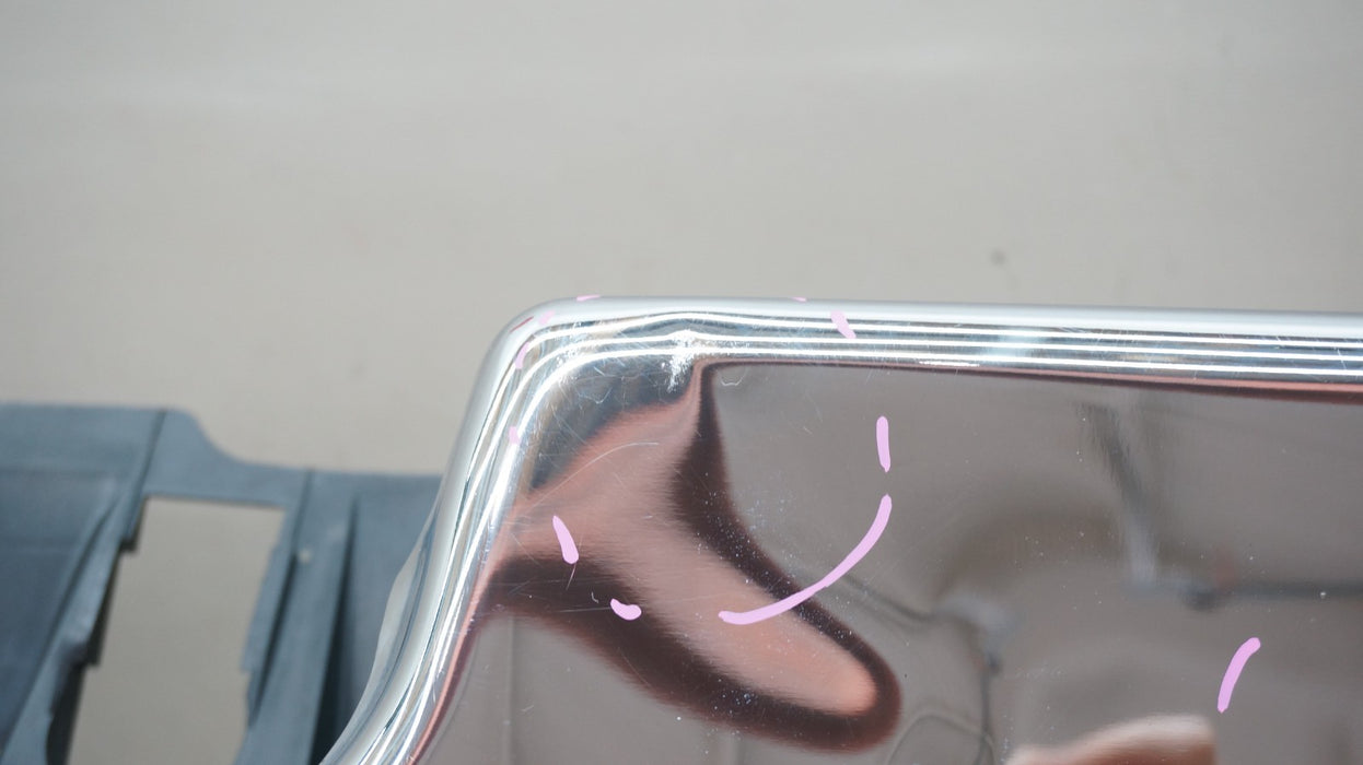 2019-2024 DODGE RAM 2500 3500 REAR CHROME METAL BUMEPR COVER 68576316AA OEM