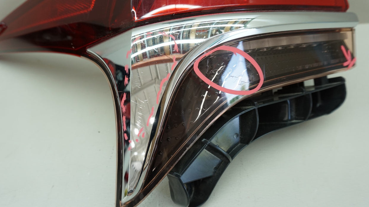 2018-2020 LEXUS LS500 LS500H REAR LEFT DRIVER SIDE OUTER TAIL LIGHT LAMP LED OEM