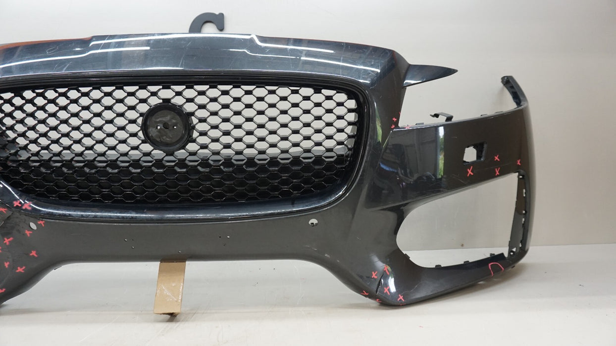 2016-2017 JAGUAR XF S FRONT BUMPER COVER PANEL W/ GRILLE GRILL OEM GX6M-17F003