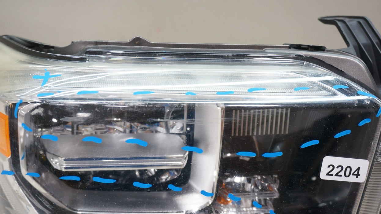 2018-2021 TOYOTA TUNDRA FRONT RIGHT PASSENGER SIDE LED HEADLIGHT OEM