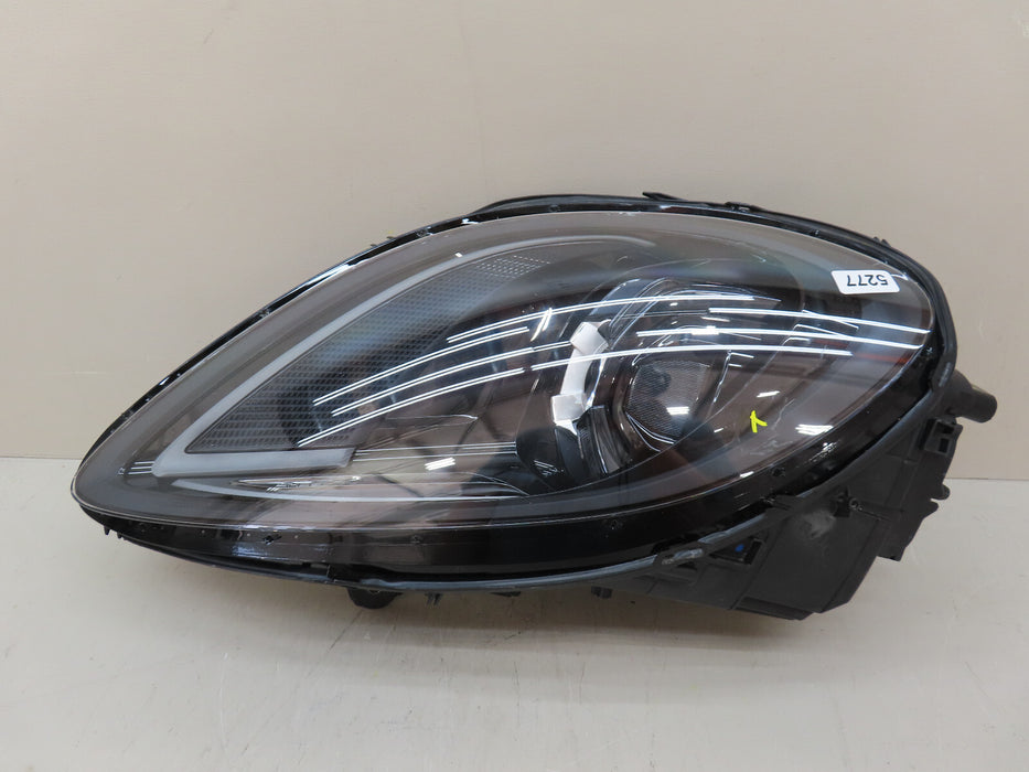 2019-2023 PORSCHE MACAN FRONT RIGHT PASSENGER SIDE BLACK FULL LED HEADLIGHT OEM