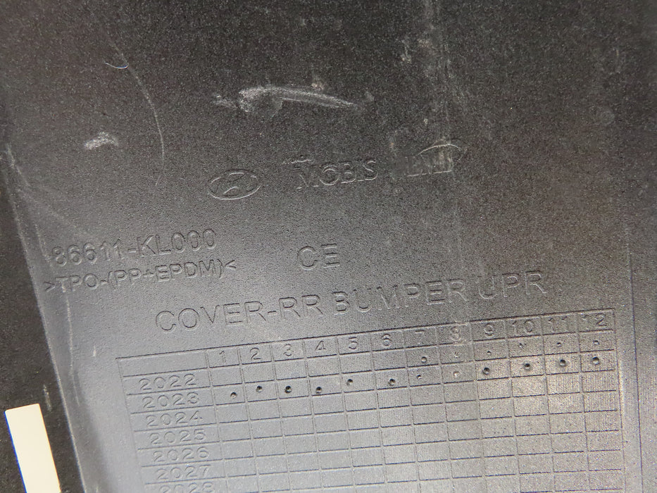 2023 2024 HYUNDAI IONIQ 6 REAR UPPER BUMPER COVER OEM 86611-KL000